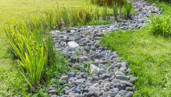 River Rock Garden Installation in Abilene